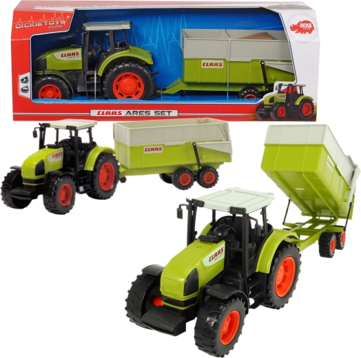 Dickie traktor Claas Ares z dvižnim priklopnikom 55 cm