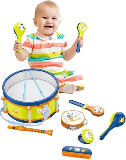 PLEJO boben z glasbenimi instrumenti