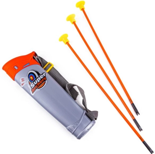 Quiver with an adjustable strap for comfortable carrying