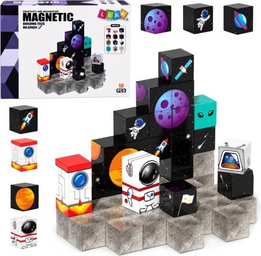 Magnetne kocke z motivom vesolja 3D (50 delov)