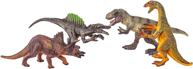 4 realistične vrste dinozavrov v enem kompletu