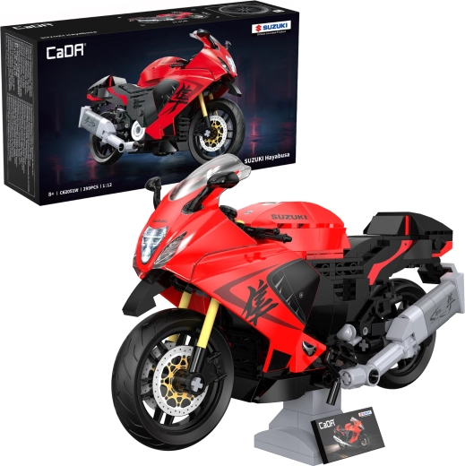 CaDA Suzuki Hayabusa gradbeni komplet motocikla 1:12 (299 delov)