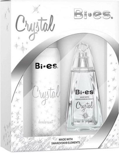 Darilni set za ženske BI-ES Crystal – parfumska voda 100 ml + deodorant 150 ml