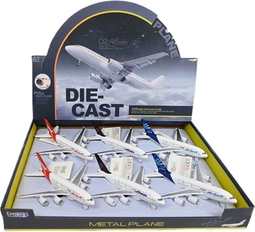 Passenger airplane with light and sound effects