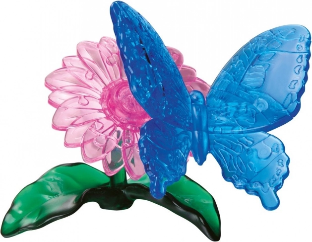 3D Crystal puzzle metulj