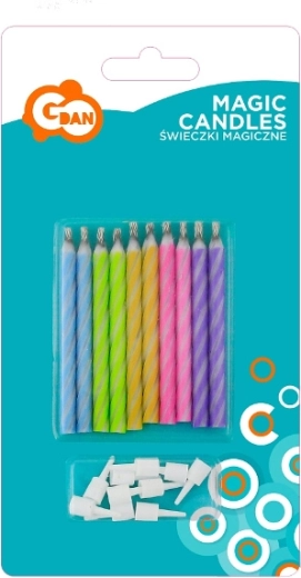 Magic cake candles pastel - 1 piece
