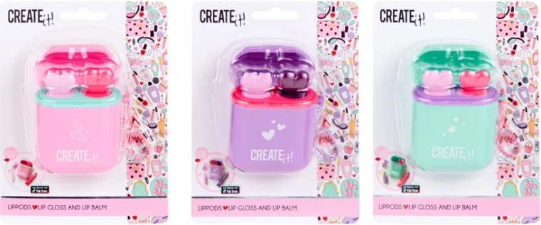LipPods sijaj in balzam za ustnice CREATE IT! s obeskom za ključe