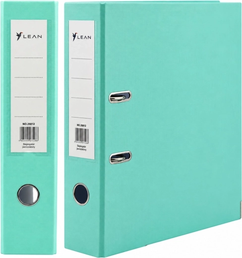 Office Binder A4, 8 cm, Lever, Turquoise