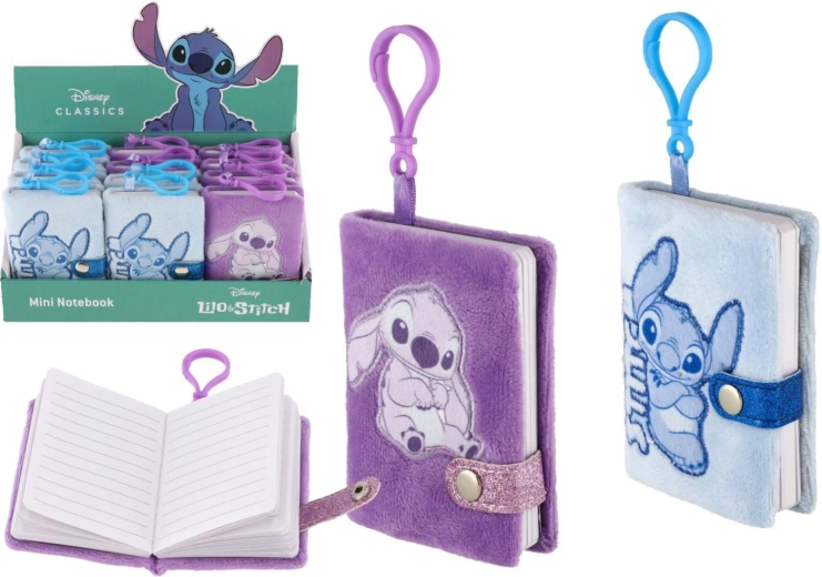 Plišasti mini beležnik Lilo & Stitch - 1 kos