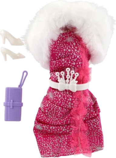 Elegantna obleka z mehkim ovratnikom