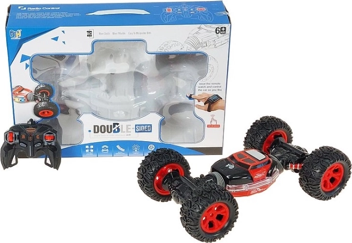 Flexible 4x4 RC remote-controlled car with LED lights