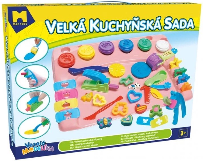 Mac Toys veliki kuhinjski set s podlogo roza