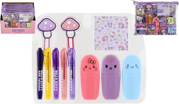 Hello Kitty in prijatelji – velik šolski komplet z motivom gobic