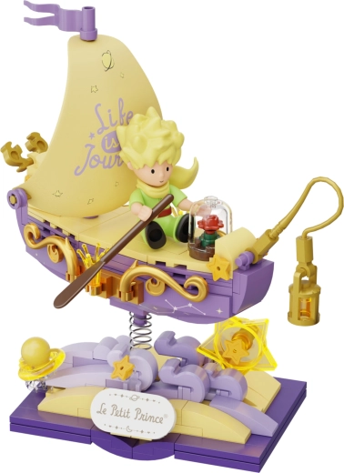 Poetičen dizajn z vrtnico, zvezdami in laterno