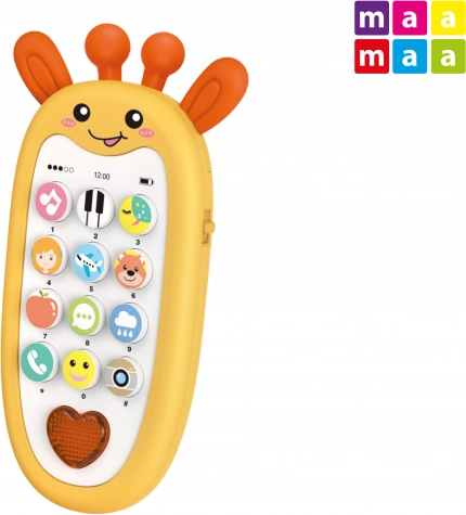 Otroški telefon žirafa z efekti 13,5 cm