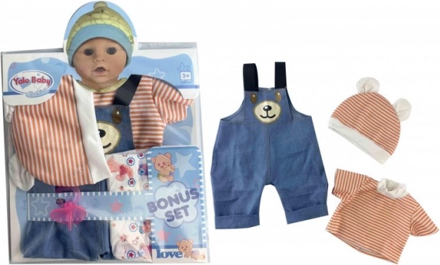 Plejo obleka za punčko 40–43 cm