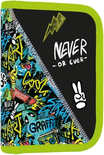 Šolski peresnik z 2 zavihkoma Funny Boy, prazen