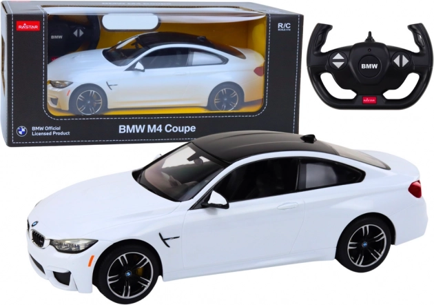 Tekmovalni avto na daljinsko upravljanje BMW M4 Coupe 1:14 bel