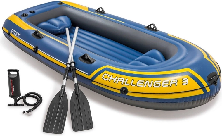 Napihljiv čoln Intex Challenger 3 set za 3 osebe