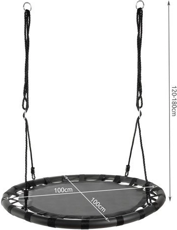 Velik premer 100 cm za udobno sedenje