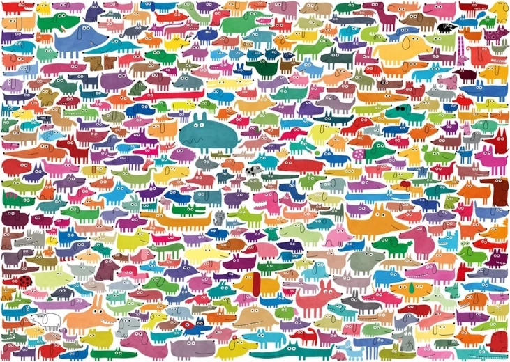 Ravensburger sestavljanka 387 psov in 1 mačka XXL 300 kosov