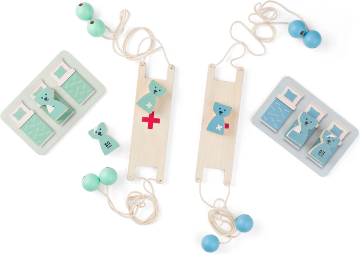 Reši kužka – ravnotežna lesena sodelovalna igra