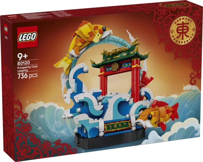 LEGO Chinese Festivals krap, ki skače čez zmajeva vrata – 1 kos