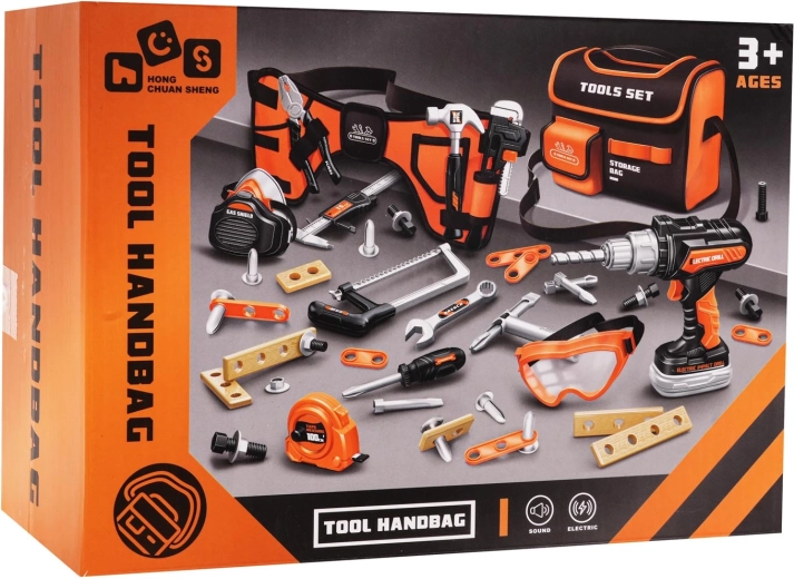 Otroški komplet orodja s pasom in torbo, 48 delov