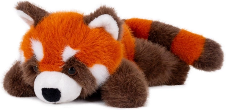 Plišasta rdeča panda ležeča 17 × 37 cm