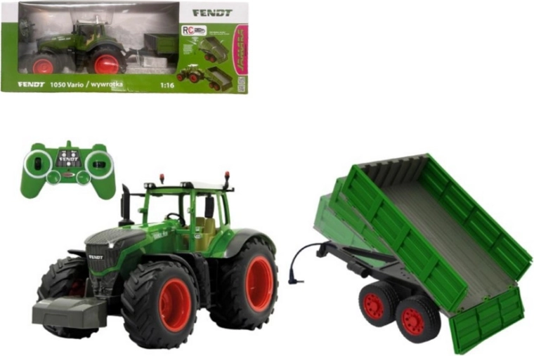 RC traktor Fendt 1050 Vario 1:16 s prikolico Jamara