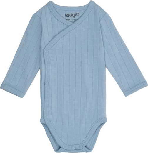 Dojenčkovo body Lodger z dolgimi rokavi Solid Blue Fogg 56