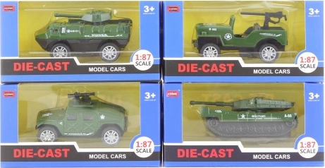 Kovinski vojaški avto 1:87