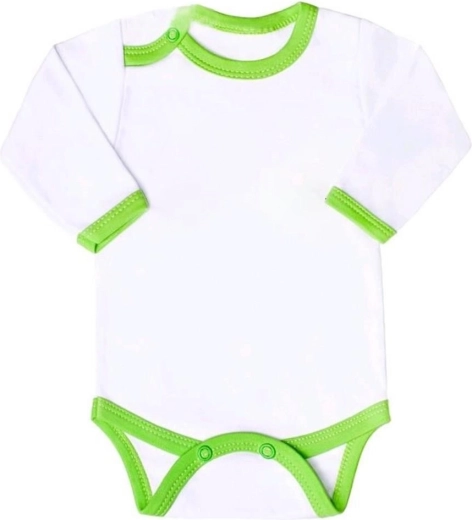 Otroški bodi New Baby z zelenim robom