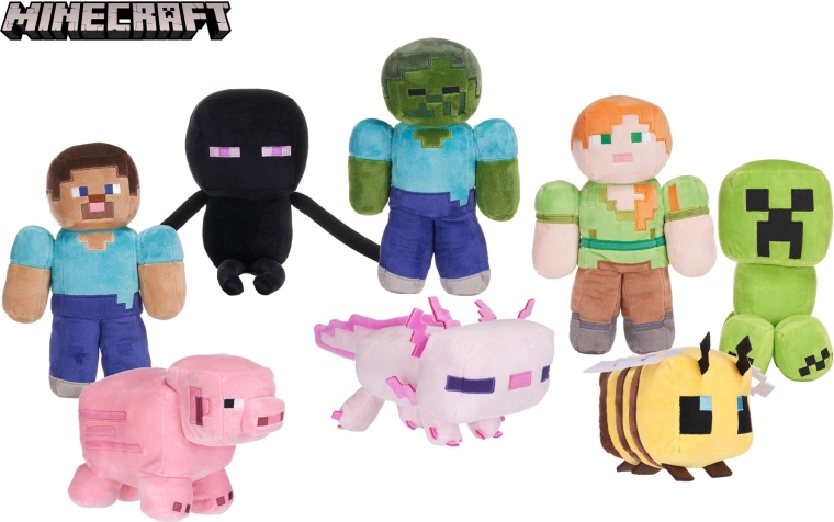 Plišaste figurice MINECRAFT – mehke igrače za otroke in zbiratelje