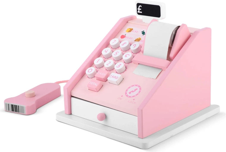 Odpiralni predal in rolica računov kot zares