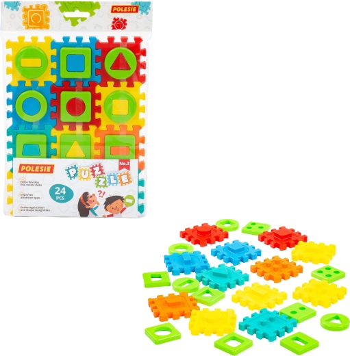 Otroške puzzle iz penastih kosov z oblikami 24 kosov