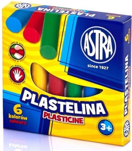 Plastelina ASTRA – komplet 6 barv