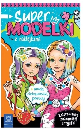 Pobarvanke Supermodelke z bleščečimi nalepkami