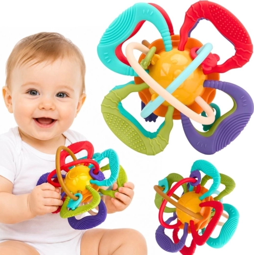 Woopie Baby senzorična žogica – grizalo za dojenčke