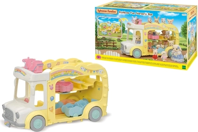 Sylvanian Families mavrični vrtčevski avtobus