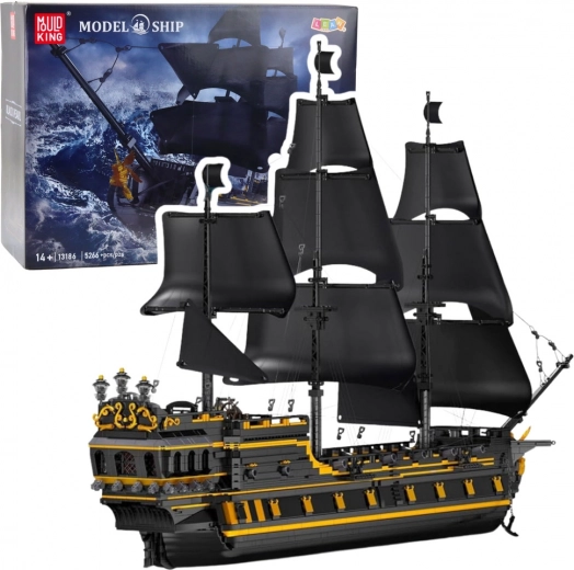 Black Pearl pirate ship construction set 5266 pieces