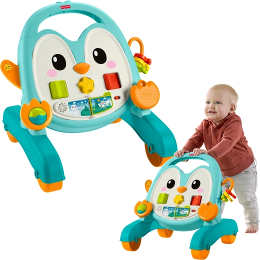 Fisher-Price glasbeni hojica in potiskalnik pingvin 2 v 1