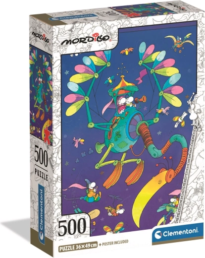 Clementoni puzzle 500 kosov MORDILLO Leteči stroj