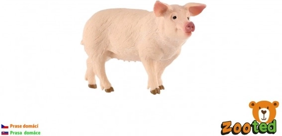 Plastična figurica domačega prašiča 10 cm
