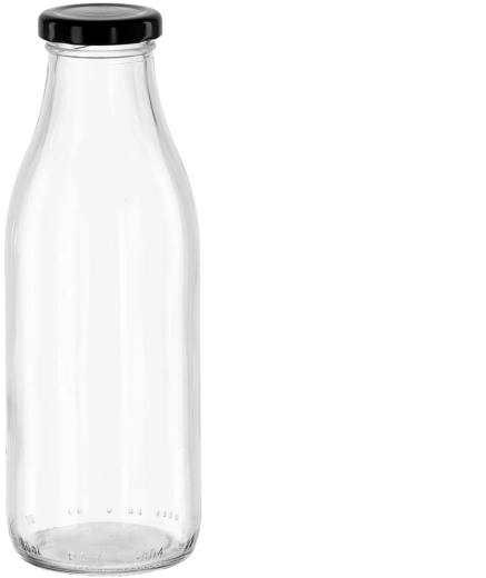 Steklenica za sok 750 ml s kovinskim navojnim pokrovčkom 44 mm