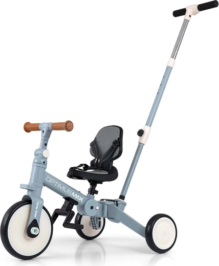 Milly Mally Optimus Max Denim otroško poganjalno kolo in tricikel 5 v 1