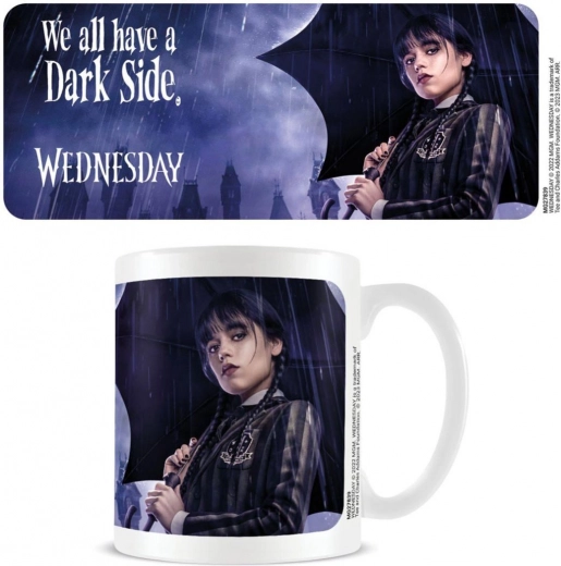 keramična skodelica Wednesday Dark Side 315 ml