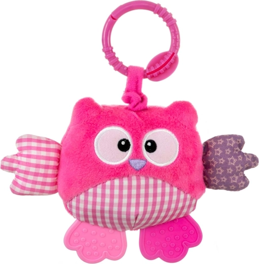 Plišasta viseča sovica Cutie Owl, rožnata