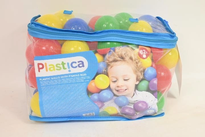 Woodyland plastične žogice z ribiško palico – komplet 62 kosov
