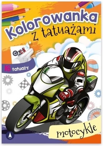 Pobarvanke s pralnimi tetovažami Motocikli
